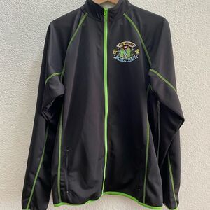 Des Moines Marathon 2019 Track Jacket Leslie Jordan Black Full Zip Men's XL